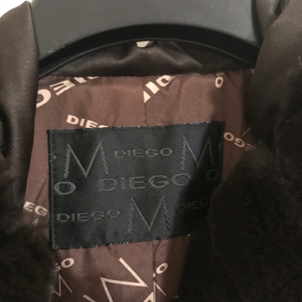 Diego M Brown Jacket with Hood - Picture 5 of 8